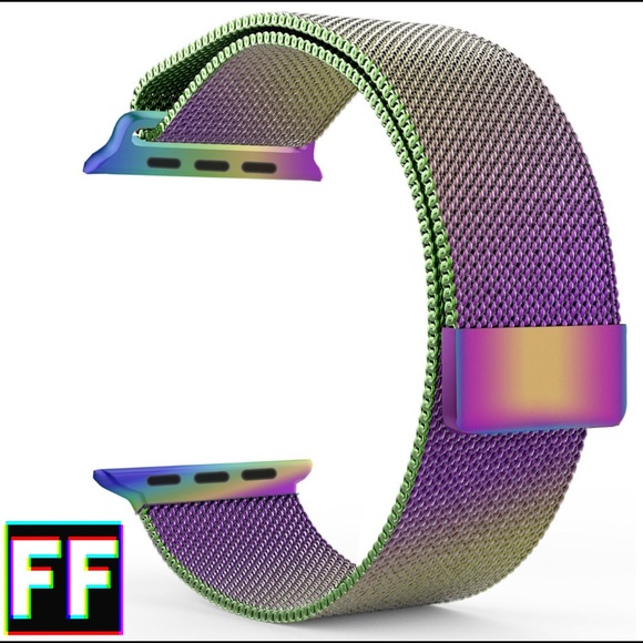 Iridescent Milanese Loop Band for Apple Watch - Picture 3 of 8